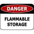 thumbnail image 1 of PCSCP Danger Flammable Storage 11.5 inch 9 inch Laminated OSHA Safety Sign, 1 of 1