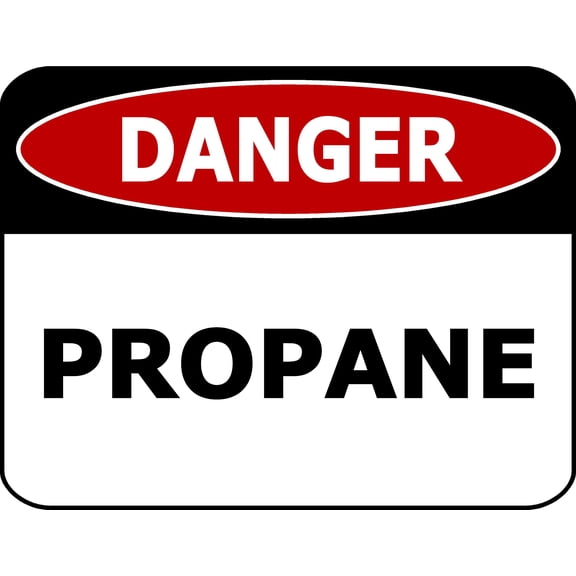 PCSCP Danger Propane 11.5 inch 9 inch Laminated OSHA Safety Sign