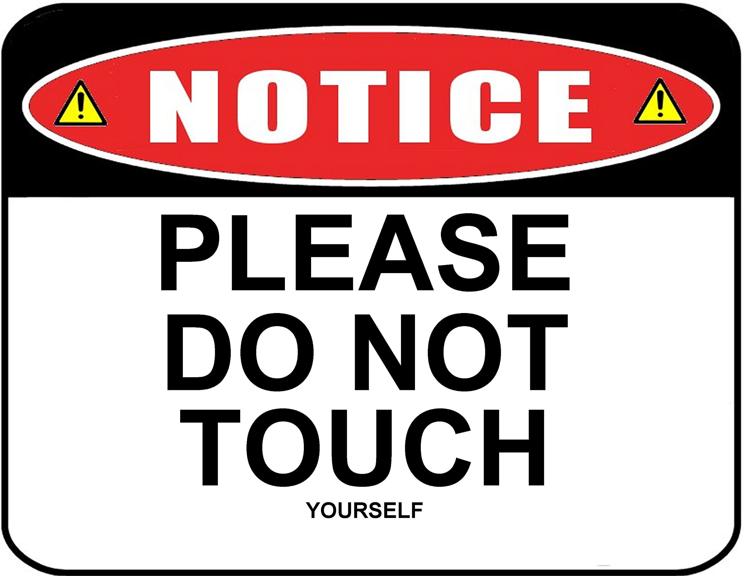 PCSCP NOTICE GO AWAY 11 inch by 9.5 inch Laminated Funny Sign - Walmart