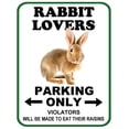 thumbnail image 1 of PCSCP Rabbit Lovers Parking Only (v1) 11.5" by 9" Laminated Sign, 1 of 5
