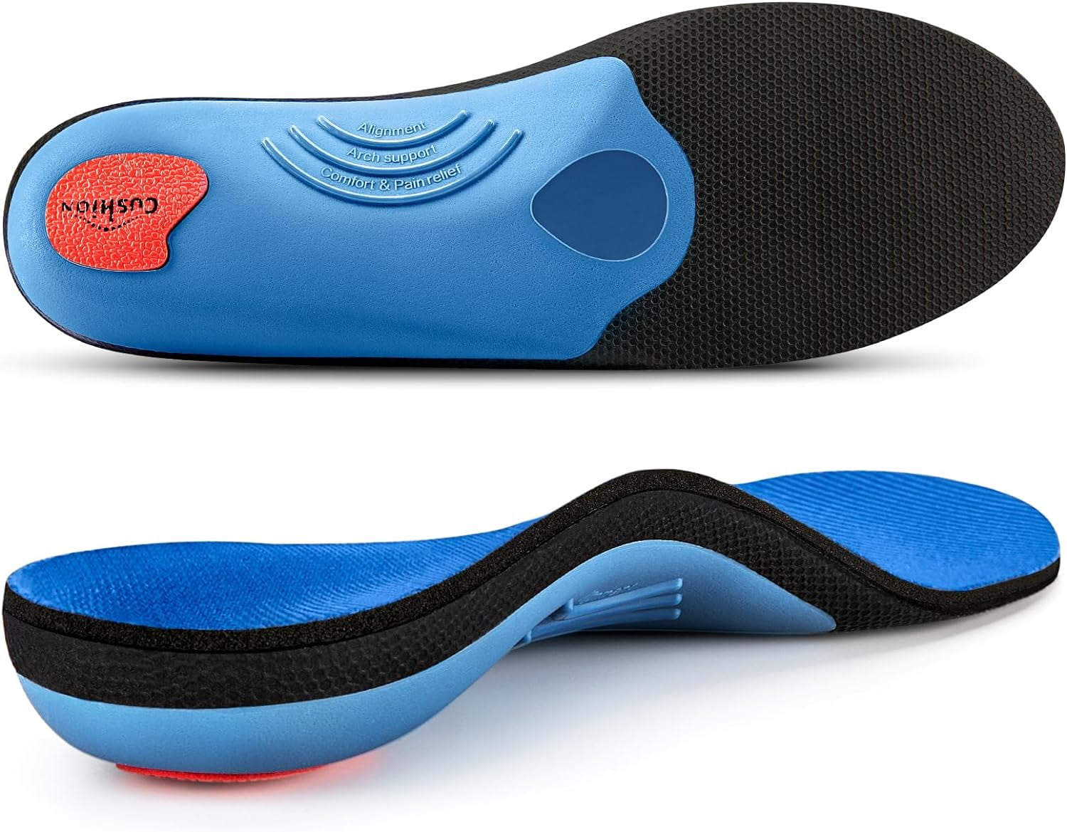 PCSsole 220+lbs Heavy Duty High Arch Support Orthotics