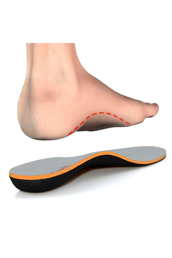 Arch Support Sport Insoles Orthotic Orthopedic Inserts for Mild Flat Feet Pronation Heel Pain Plantar Fasciitis for Men and Women