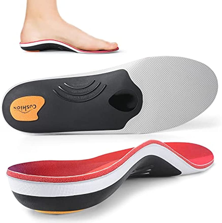 PCSsole Heavy Duty Arch Support Insoles,220+lbs Plantar Fasciitis
