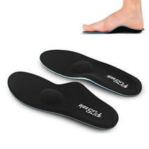 PCSsole High Arch Support Orthotics Sole Insole, Inserts for Moderate Flat Foot,Plantar Fasciitis,Over Pronation,Feet Pain,Heel Pain,Toe Pain,Memory Foam Comfortable Insoles