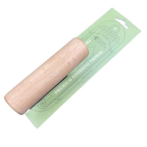 PCT011 Premium Finishing Trowel - Medium 21x6.5cm - Stainless Steel Flexible Blade + Ergonomic Handle - Smooth Controlled Finish - DIY, Art, Crafts, Grout, Plaster, Drywall, Tile