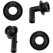 PCV CCV Vent Valve Elbows & Grommets Set Compatible with Jeep Grand Cherokee 4.0L 2000-2004 Replace# 53013360AA 53030497 2946079