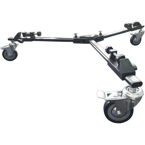 PD-1 Professional Tripod Dolly - Heavy Duty with Adjustable Leg Mount Locking Wheels and Carrying Case Compatible Most Tripods Perfect for Cameras Camcorder Lighting Equipment