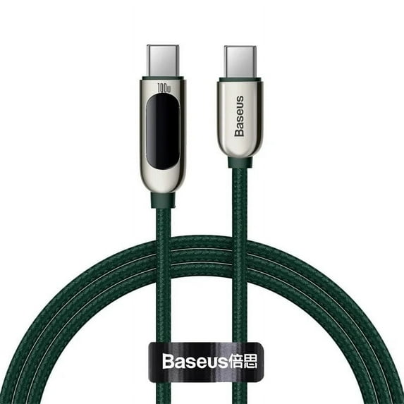 PD 100W USB C Cable for iPhone15 Promax Fast Charging Type C Cable For Xiaomi Samsung Data Wire Phone Cable For MacBook 100W C To C Green 1m