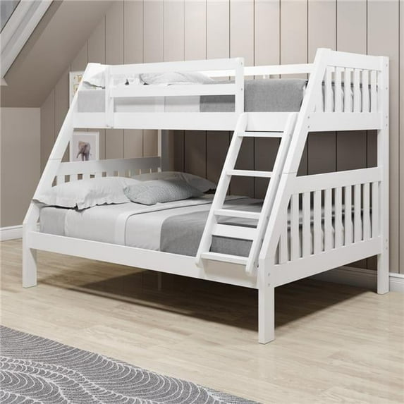 PD-1018-3TFW Twin Over Full Mission Bunk Bed, White