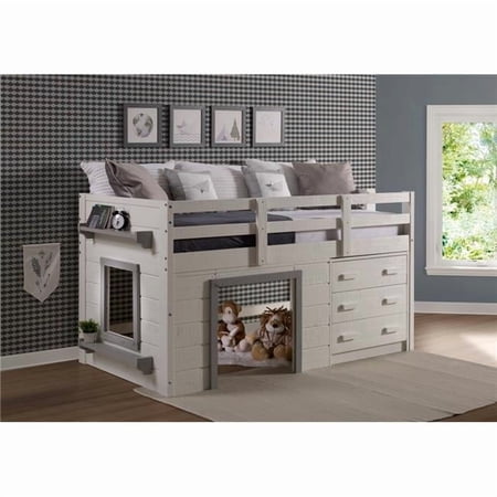 PD-1830TLWG Sweet Dreams Low Loft, White & Grey