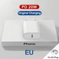 thumbnail image 1 of PD 20W For Magsafe iPhone 13 12 11 14 15 Pro Max Mini X XS XR Fast Charger Magnetic Wireless Charging USB C Cable Phone Charger EU Plug Charger, 1 of 6