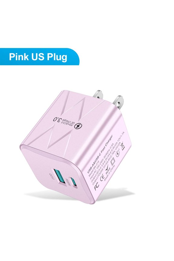 PD 25W USB‑C Fast Wall Charger With QC 3.0, Compact Multiport Block For Phones And Tablets, Multiple Protection Safety, Low‑Temperature Charging, Universal Compatibility, Travel‑Friendly Design
