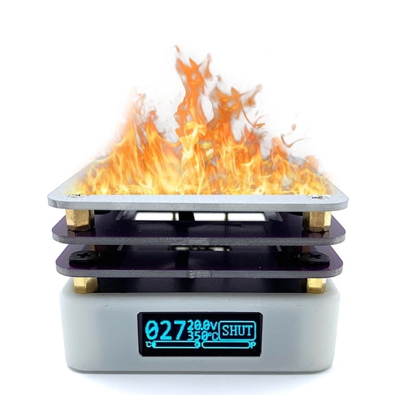 PD 65W Mini Hot Plate Temperature Control Preheating Rework Station Type-C Preheating Heating Plate LED Strip Repair Tools