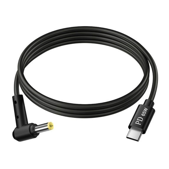 PD 65W USB C to DC Laptop Charging Cable, High Speed Data Transfer Portable for Office and Travel