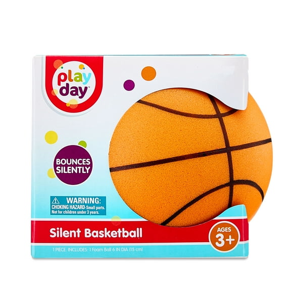 Play Day 6 Inch Silent Indoor Basketball for Kids