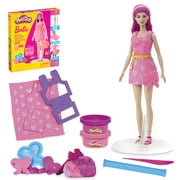 Play-Doh Barbie Hearts and Hair Set, Make Doll Clothes, Toys for Girls & Boys 5+