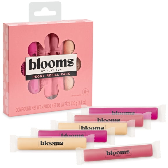 Blooms by Play-Doh Peony Refill Pack for Flower Bouquet Kits (Sold Separately)