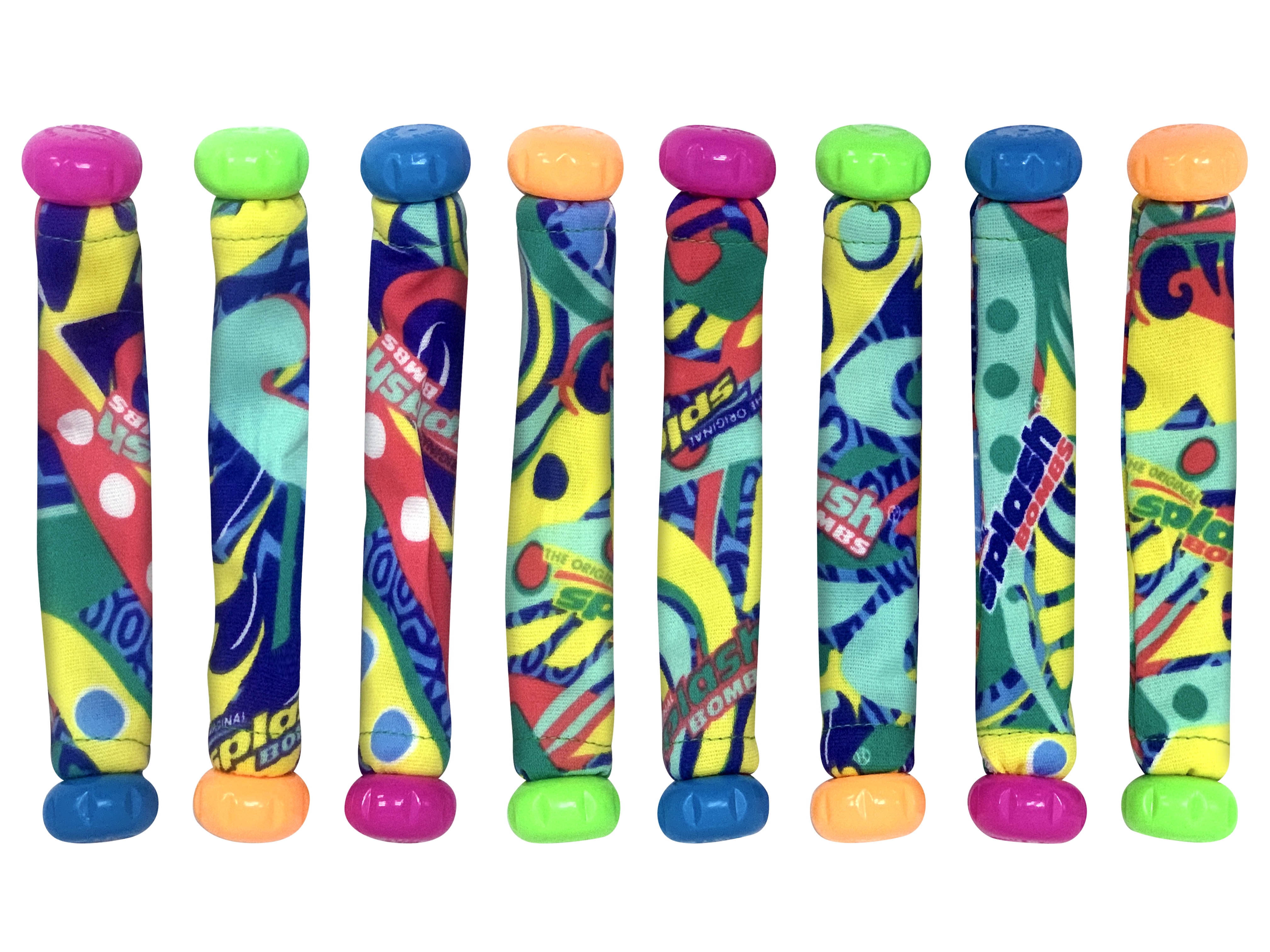 Play Day Fabric Splash Bombs Dizzy Dive Sticks Pool Toy - 8 Pack Dive Stick Set