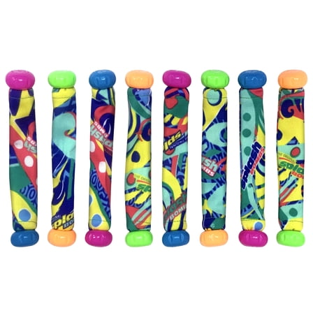 Play Day Fabric Splash Bombs Dizzy Dive Sticks Pool Toy - 8 Pack Dive Stick Set
