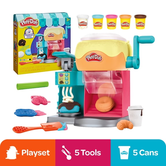 Play-Doh Donut Drop Shop Kitchen Toy for Kids, Arts & Crafts, Ages 3+