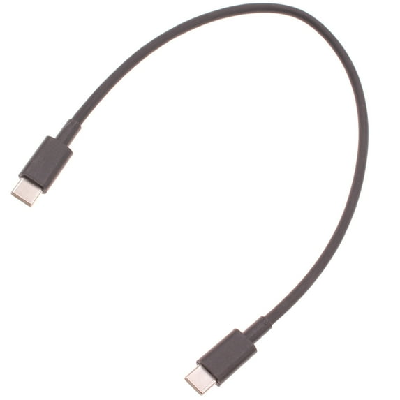 PD Fast Charge 1ft Short USB-C Cable for Lenovo Tab P12 Pro, Tab P12 - Cord Power Wire Type-C to Type-C Sync Black