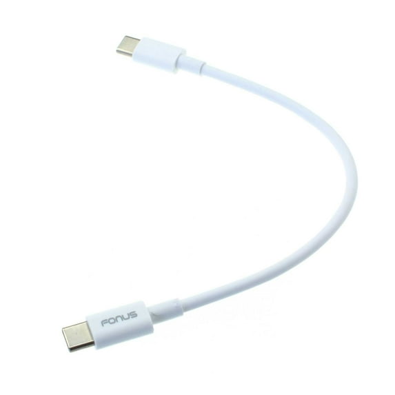 PD Fast Charge Short USB-C Cable for Samsung Galaxy A13 5G/A12 5G/A03s Phones - Cord Power Wire Wire Type-C to Type-C Sync White Compatible With Galaxy A13 5G/A12 5G/A03s