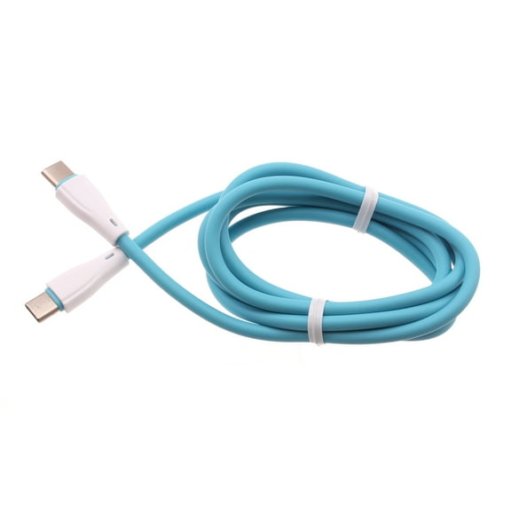 PD Fast Charger Cord 4ft USB-C Cable for Google Pixel 6 and 6 Pro Phones - Power Wire [Type-C to Type-C] Sync Blue Chord N6K Compatible With Google Pixel 6/Pro Models