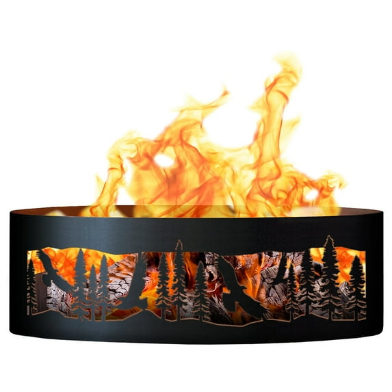 PD Metals Soaring Eagle 12 in. Tall 60 in. Diameter Fire Ring