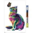 thumbnail image 1 of PD Moreno - Cat and Butterfly Wall Poster, 22.375" x 34", 1 of 5
