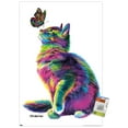 thumbnail image 1 of PD Moreno - Cat and Butterfly Wall Poster with Pushpins, 22.375" x 34", 1 of 6