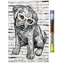 PD Moreno - Dog Glasses Wall Poster, 22.375" x 34"