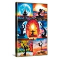 thumbnail image 1 of PD Moreno - Fine Art - Yoga Collage Canvas Wall Poster, 14.725" x 22.375", 1 of 4