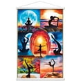 thumbnail image 1 of PD Moreno - Fine Art - Yoga Collage Wall Poster with Magnetic Frame, 22.375" x 34", 1 of 6