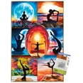 thumbnail image 1 of PD Moreno - Fine Art - Yoga Collage Wall Poster with Push Pins, 14.725" x 22.375", 1 of 6