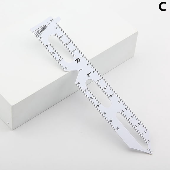 PD Optometric Ruler Measure Pupil Distance Eye Ophthalmic Tool Eye Occluder For Vision Test Eye Care Soft Straight Ruler
