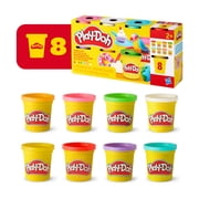 Play-Doh 8-Pack Rainbow Colors Modeling Compound, 3 oz Cans, Classroom Arts & Crafts for Kids 2+