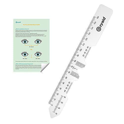 PD Ruler with Instruction Manual - Pupillary Distance Ruler for Pupil Distance Measuring, PD Measurement Tool for Prescription Eyeglasses, Include Eye Care Tips$$Tools