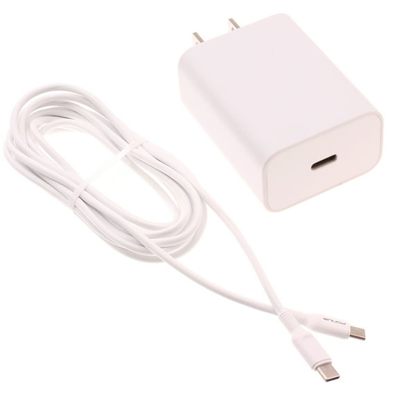 PD Type-C 18W Fast Home Charger for Moto G Power (2021)/Play (2021) Phones - 6ft USB-C Cable Quick Power Adapter Travel Compatible With Motorola Moto G Power (2021)/Play (2021)