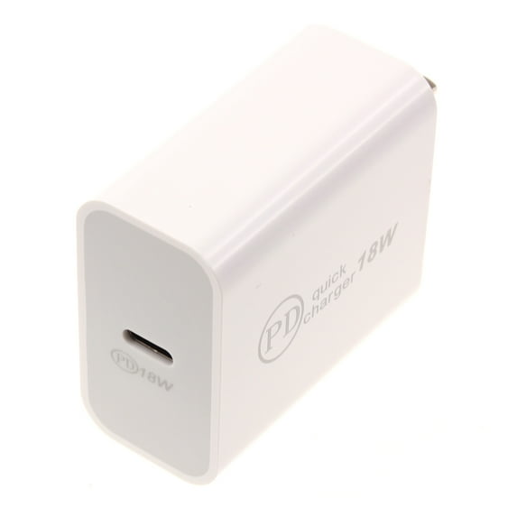 PD Type-C 18W Fast Home Charger for Motorola Edge (2024)/(2022) - Quick Power Adapter Travel Wall