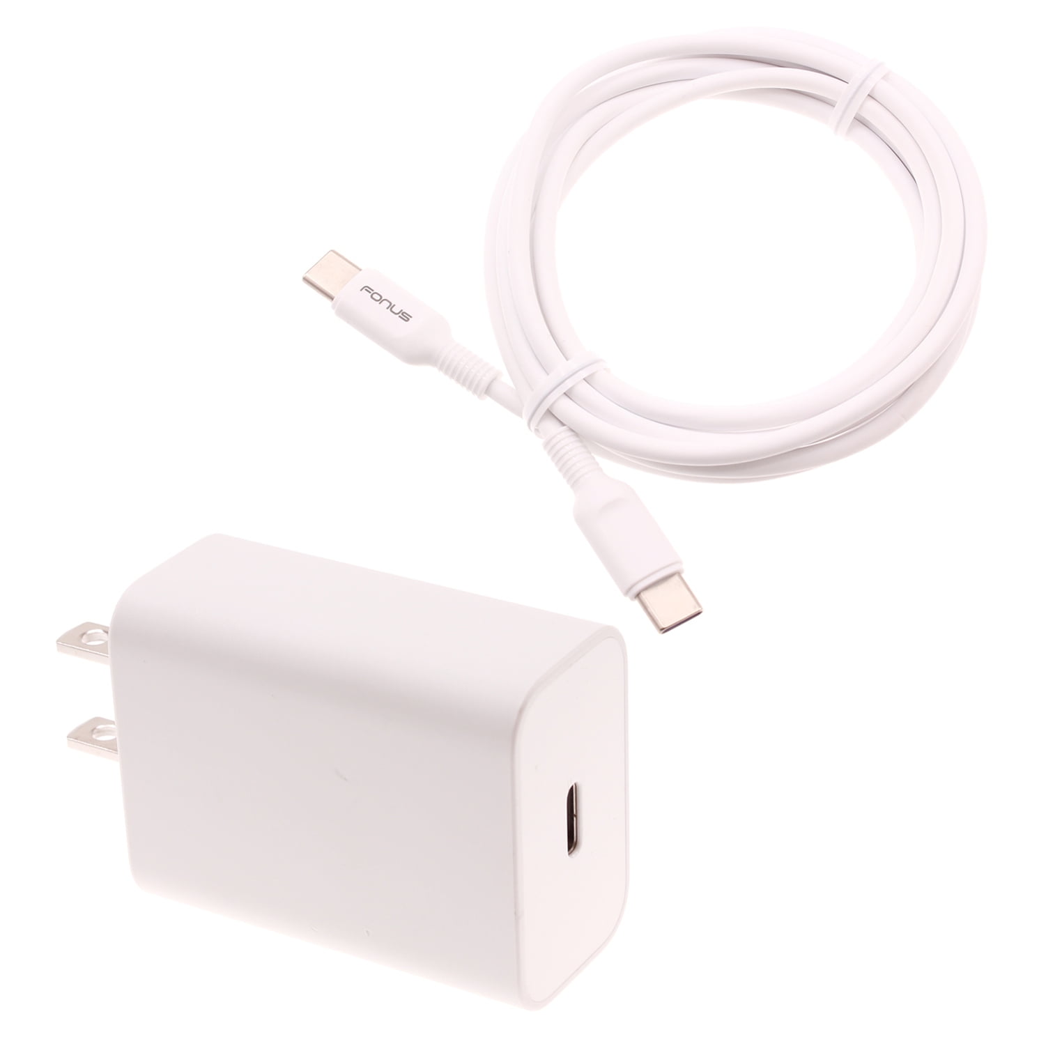 PD Type-C 18W Fast Home Charger for Nokia XR21, T21, X100 - 6ft USB-C Cable Quick Power Adapter Travel