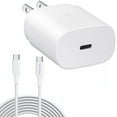thumbnail image 1 of PD Type-C 25W Fast Home Charger 6ft USB-C Cable Power Travel Wall Adapter for LG V50 ThinQ 5G, V40 ThinQ, V35 ThinQ, Q7 Plus, G8X ThinQ, G8 ThinQ, G7 ThinQ, Stylo 6 5 4 Plus, K92 5G, 1 of 8