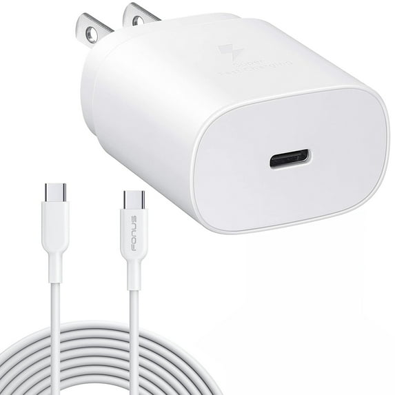 PD Type-C 25W Fast Home Charger 6ft USB-C Cable Power Travel Wall Adapter for LG V50 ThinQ 5G, V40 ThinQ, V35 ThinQ, Q7 Plus, G8X ThinQ, G8 ThinQ, G7 ThinQ, Stylo 6 5 4 Plus, K92 5G