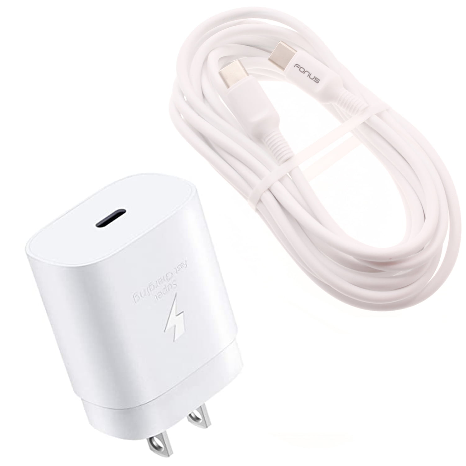 PD Type-C 25W Fast Home Charger for Google Pixel 6 and 6 Pro Phones - 6ft USB-C Cable Quick Power Adapter Travel Wall A9Q Compatible With Google Pixel 6/Pro Models