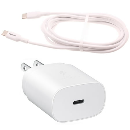 PD Type-C 25W Fast Home Charger for Jitterbug Smart3 Phone - 6ft USB-C Cable Quick Power Adapter Travel V1V Compatible With Lively Jitterbug Smart 3 Model