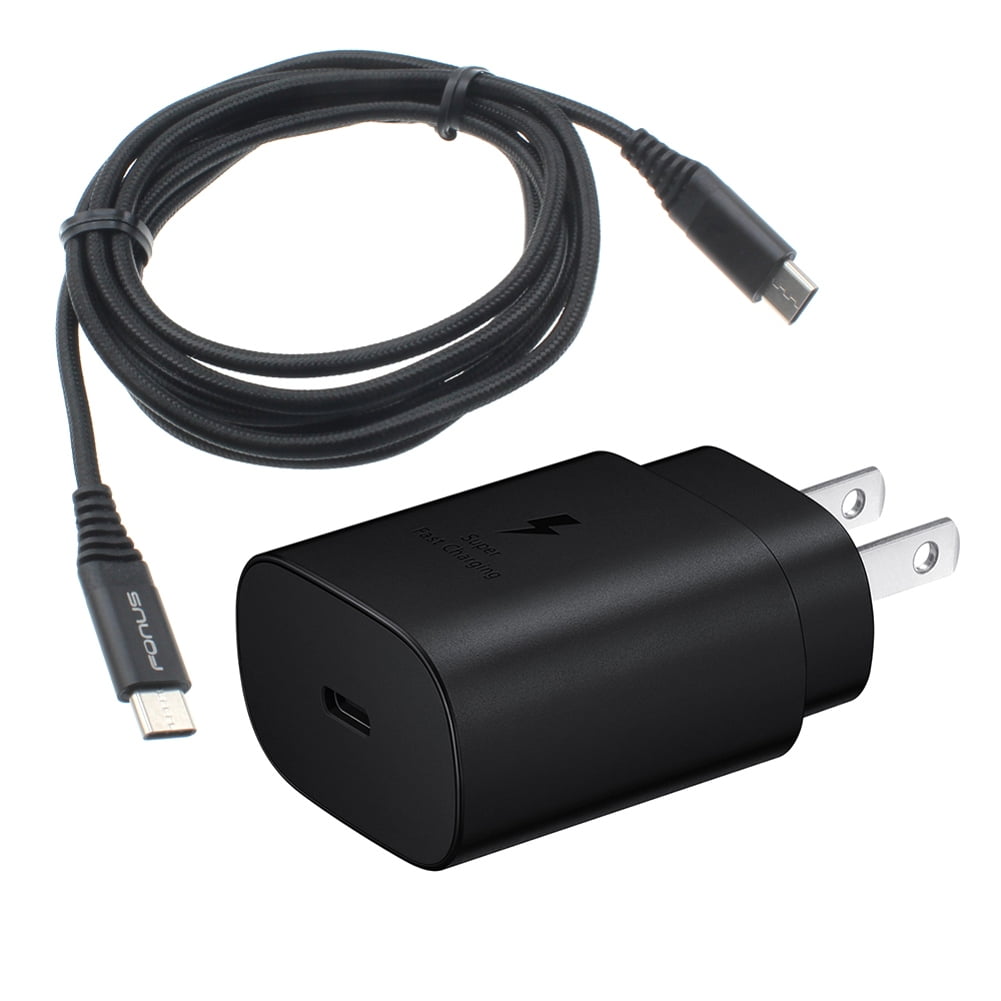PD Type-C 25W Fast Home Charger for Samsung Galaxy A13 5G/A12 5G/A03s Phones - 6ft USB-C Cable Quick Power Adapter Travel Wall Compatible With Galaxy A13 5G/A12 5G/A03s