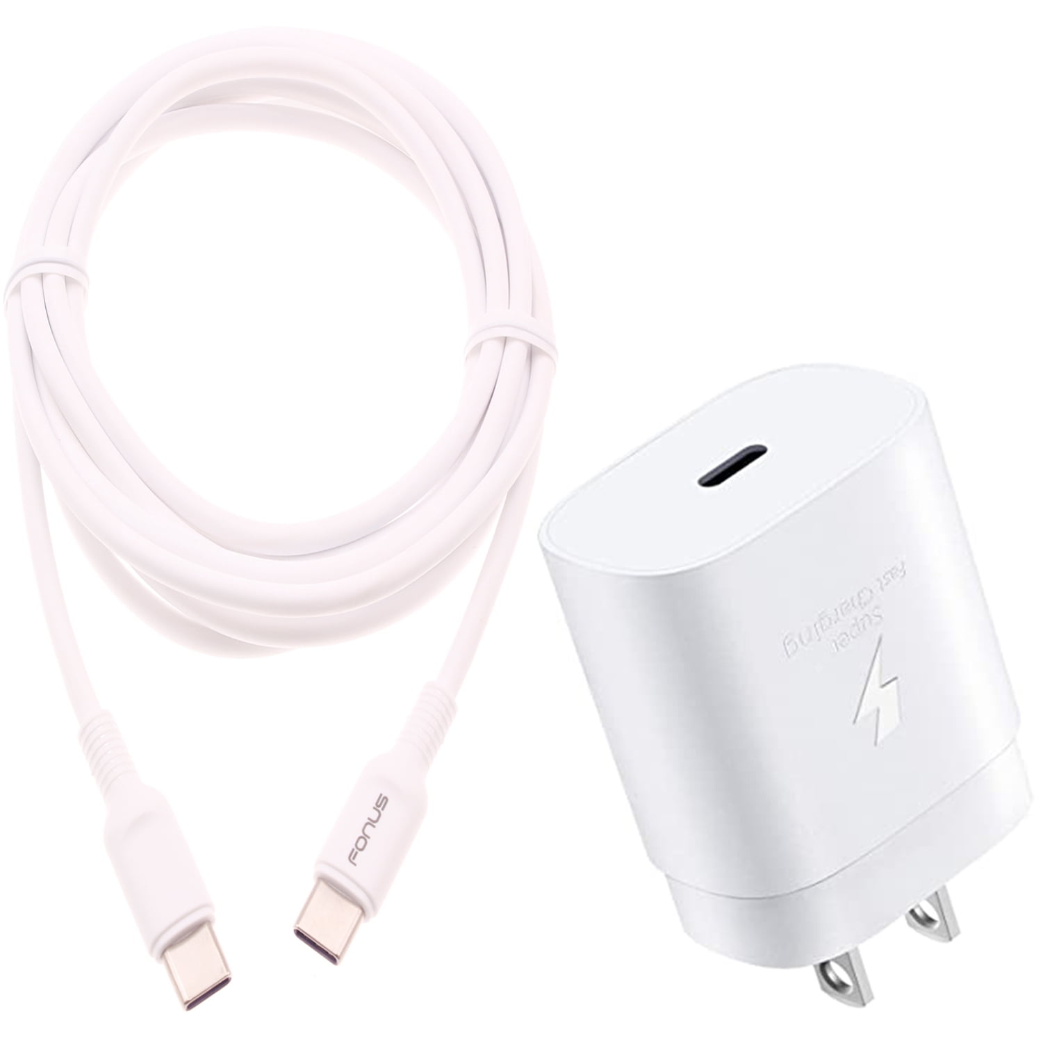 PD Type-C 25W Fast Home Charger for Google Pixel 8/Pro - 10ft USB-C Cable Quick Power Adapter Travel