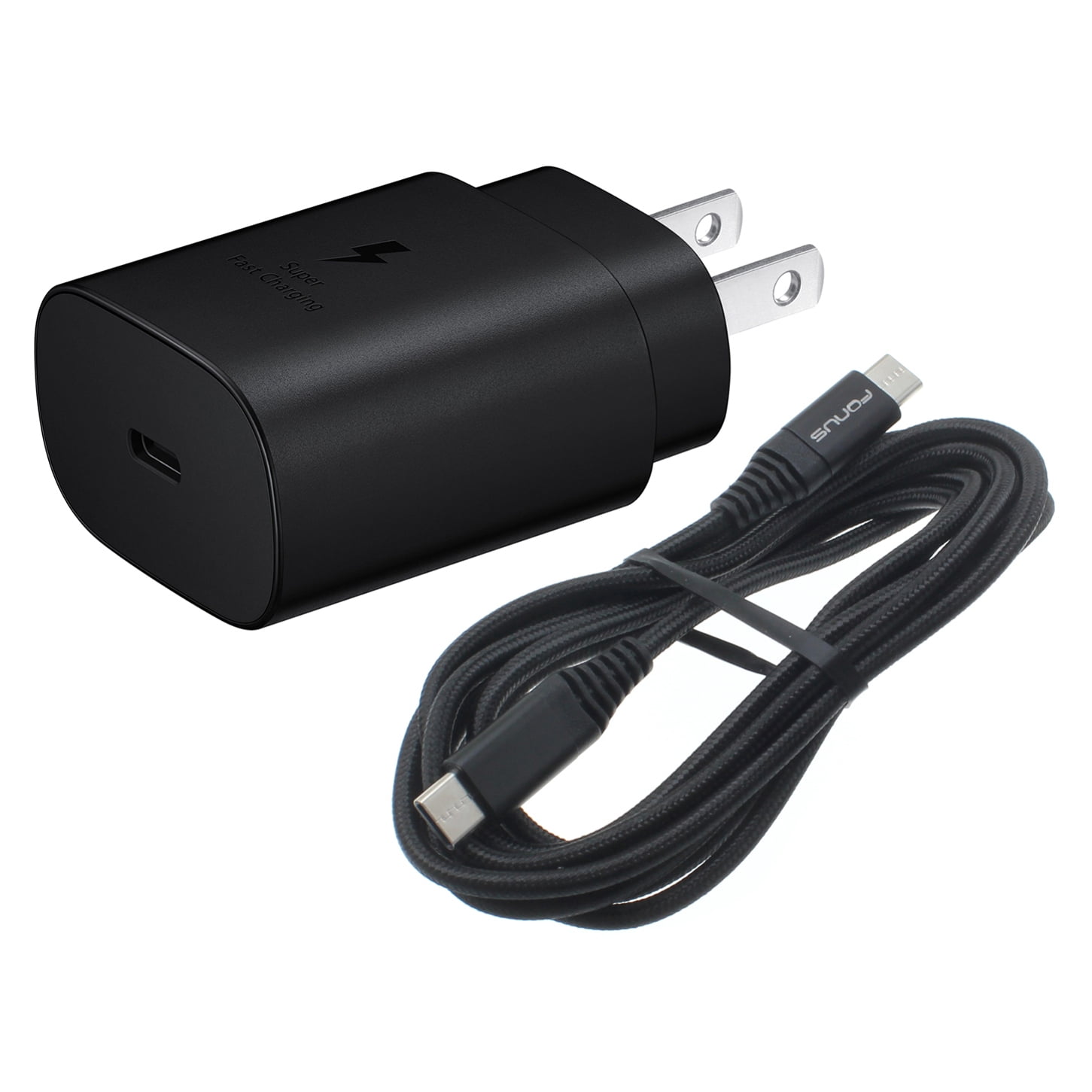 PD Type-C 25W Fast Home Charger for Motorola Moto G Play (2024) - 6ft USB-C Cable Quick Power Adapter Travel Wall D7B for Moto G Play (2024)