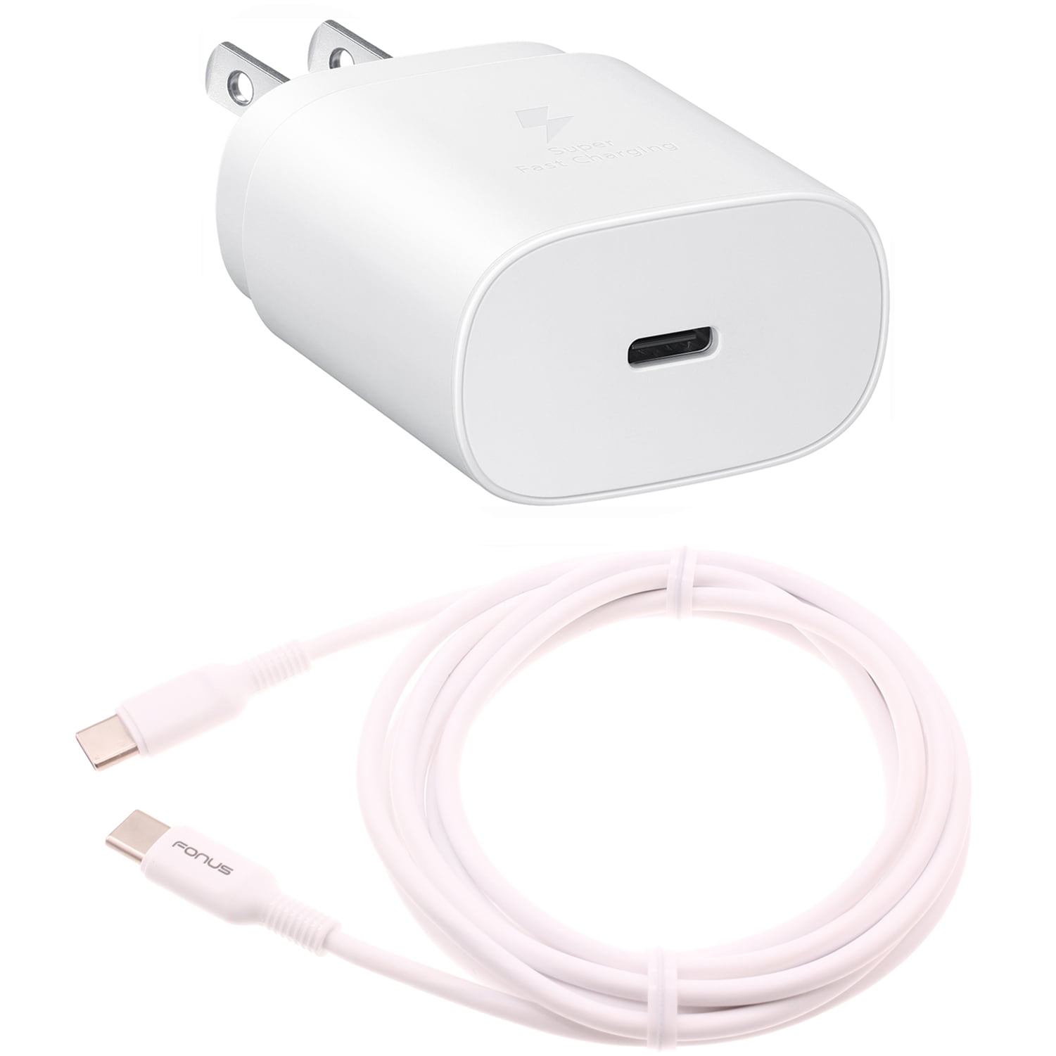 PD Type-C 25W Fast Home Charger for Motorola Moto G Play (2024) - 6ft USB-C Cable Quick Power Adapter Travel Wall P3B for Moto G Play (2024)