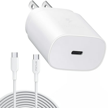 PD Type-C 25W Fast Home Charger for Motorola Razr (2023), Edge (2023) - 10ft USB-C Cable Quick Power Adapter Travel