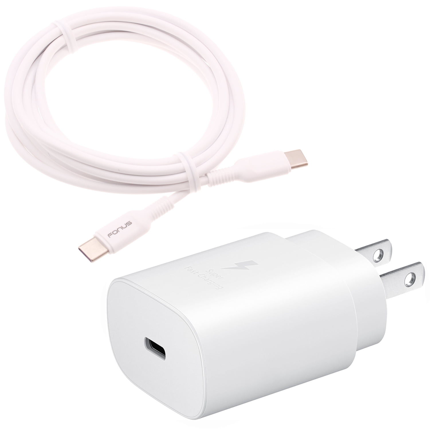 PD Type-C 25W Fast Home Charger for Nokia G100/G300/G310 5G - 6ft USB-C Cable Quick Power Adapter Travel